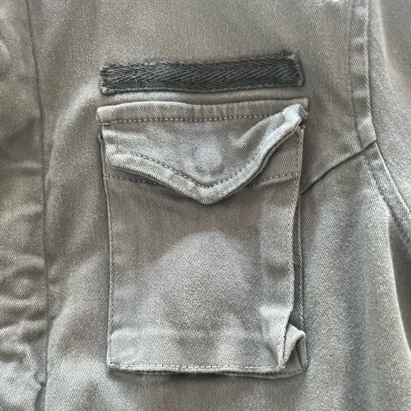 Anine Bing Stretch Cotton Army Jacket Size L - Picture 7 of 11
